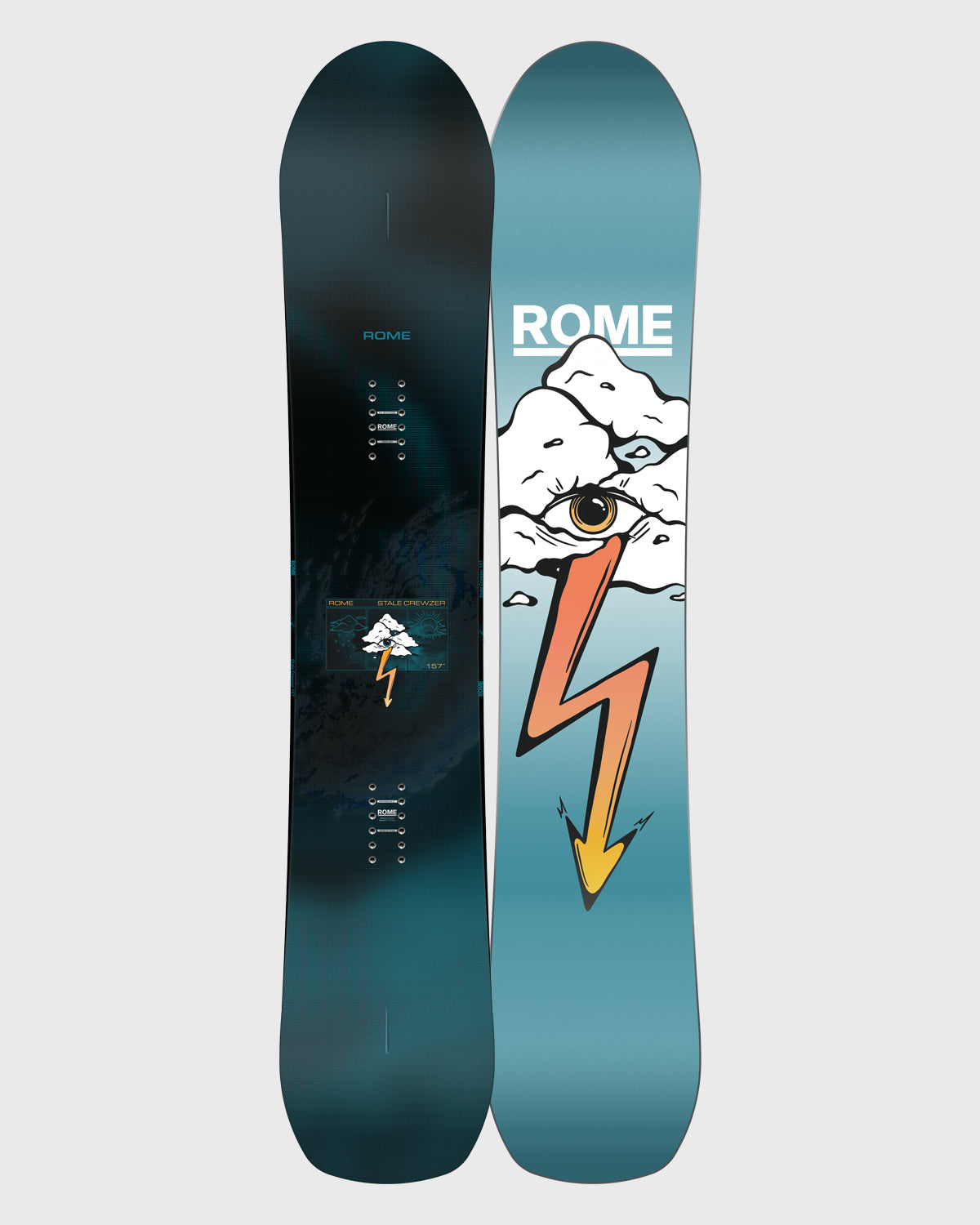 2017 rome mechanic snowboard Men's 2025/2026 – Rome Snowboards mountain binding Reels model:BGMQ20000-H Coastal SV TW Casting tiedye