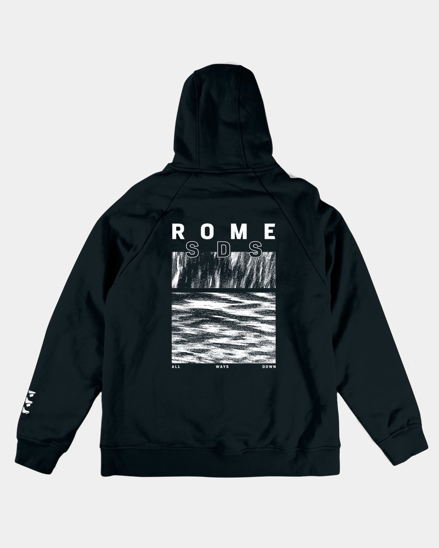 rome snowboards apparel riding hoodie black 2023-2024 2