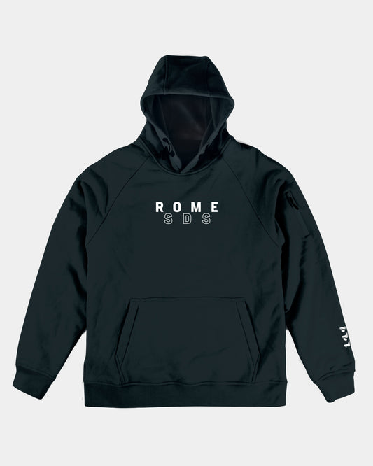 rome snowboards apparel riding hoodie black 2023-2024 1
