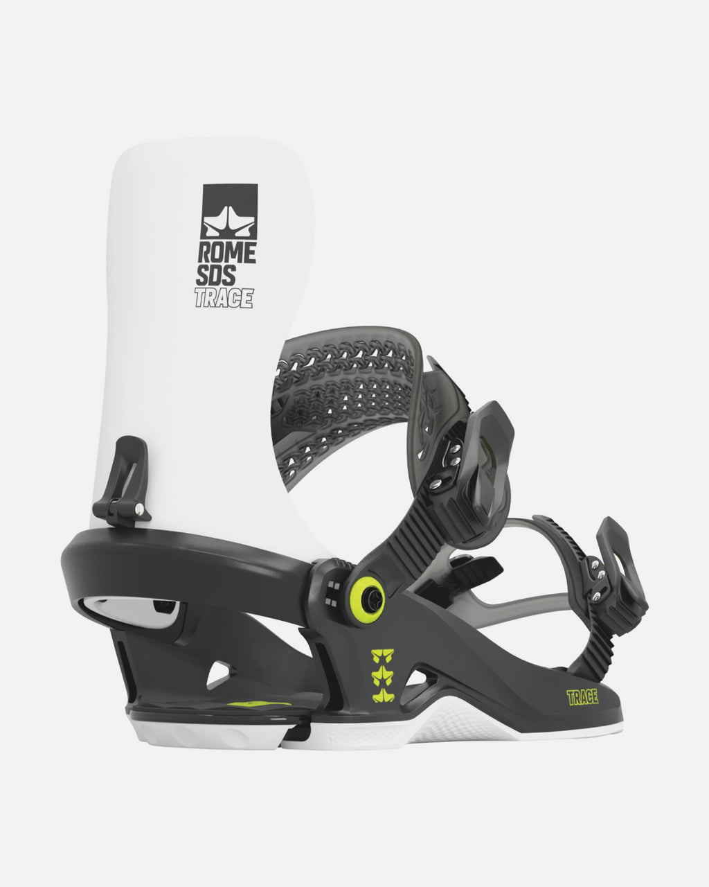 rome snowboards trace binding black white 2023-2024 1