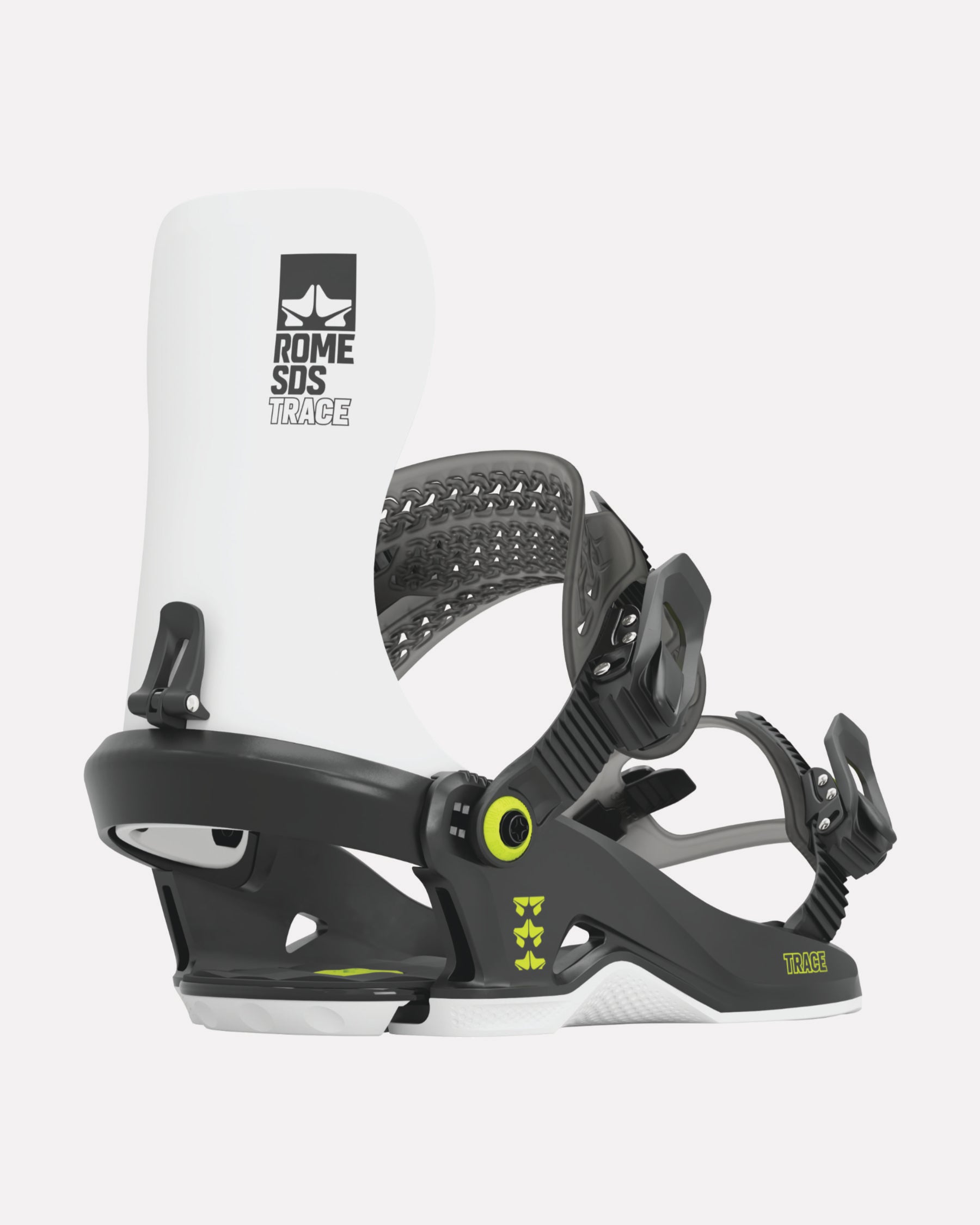 rome snowboards trace binding black white 2023-2024 1